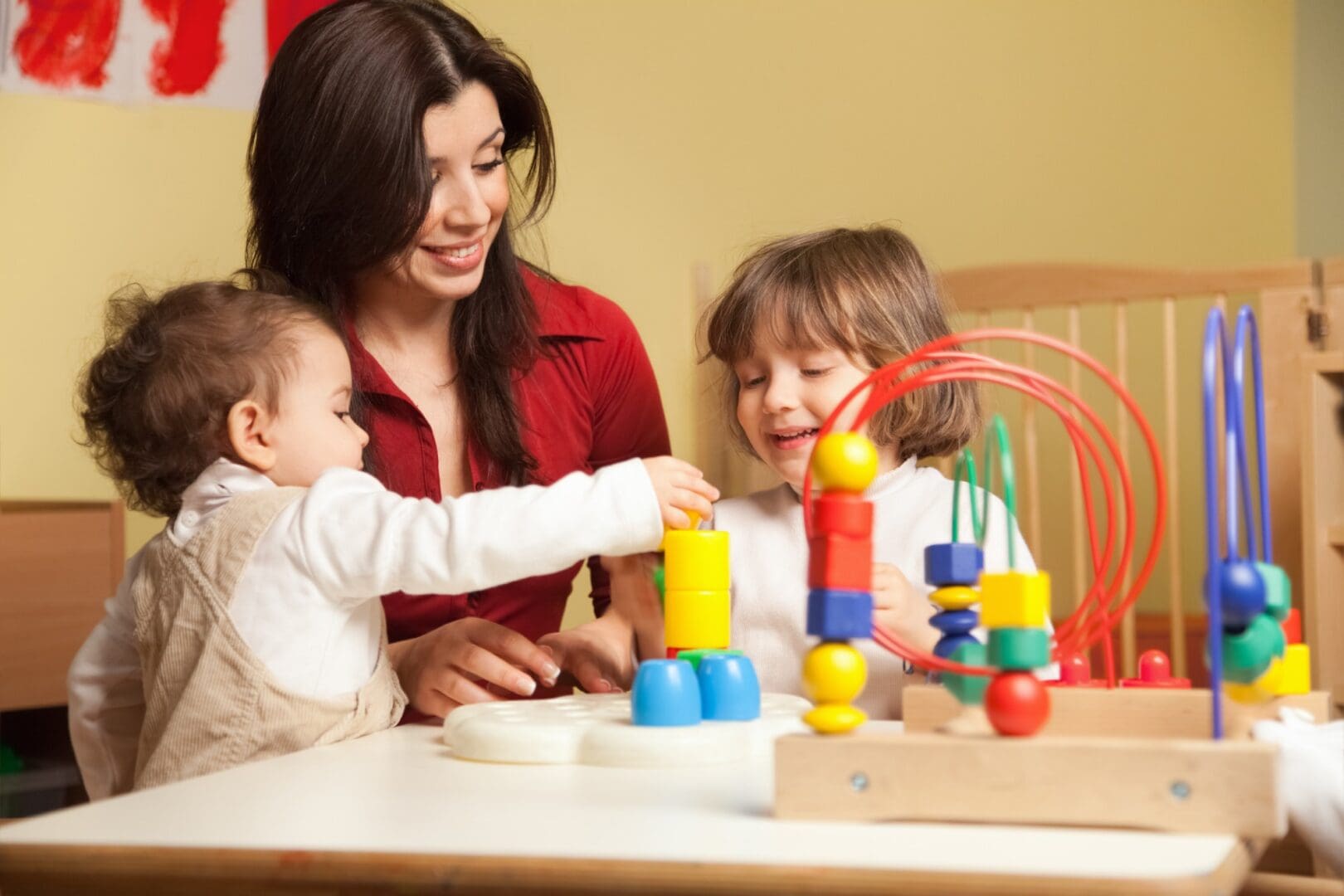 Children engaged in educational activities